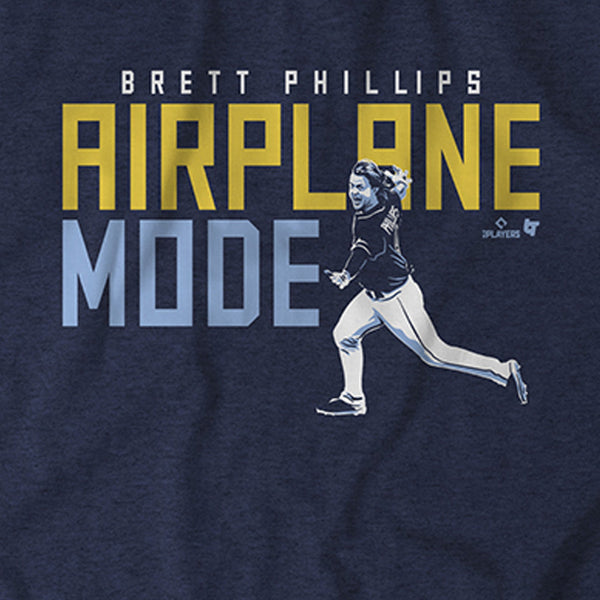 Brett Phillips Airplane Mode Shirt+Hoodie - MLBPA Licensed - BreakingT