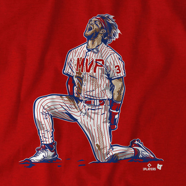 theCityOfBrotherlyLoveTshirts MVP Bryce Harper Philadelphia Baseball Fan T Shirt Premium / Light Blue / Medium
