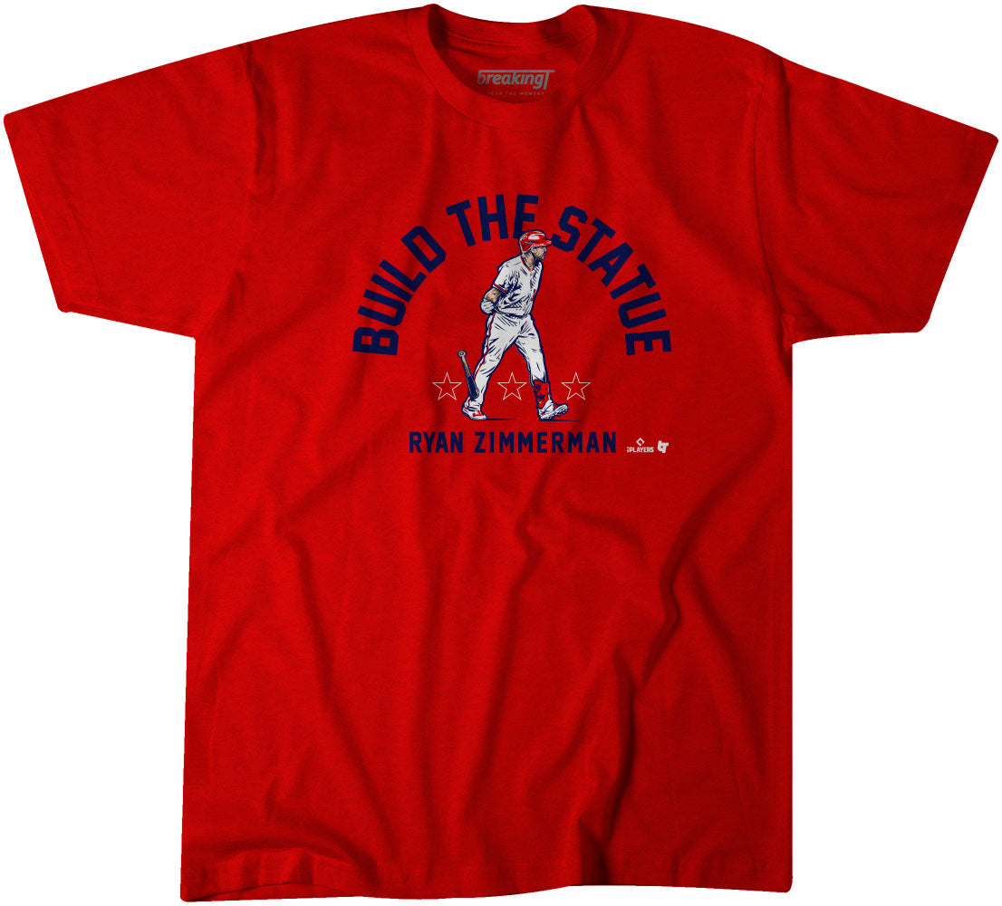 Ryan Zimmerman: Build The Statue, 2XL / Adult T-Shirt - MLB - Sports Fan Gear | breakingt