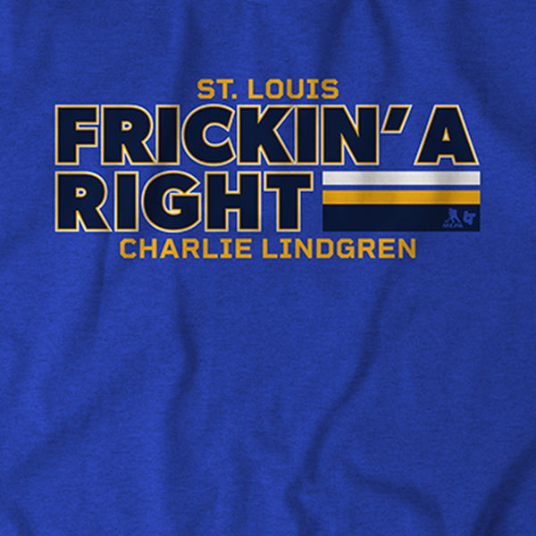 Charlie Lindgren: Frickin' A RIght