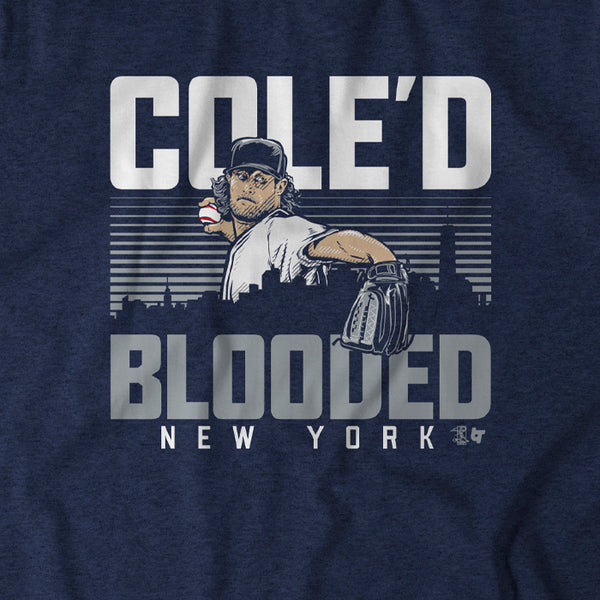Cole'd Blooded Bronx, Small / Adult T-Shirt - MLB - Blue - Sports Fan Gear | breakingt