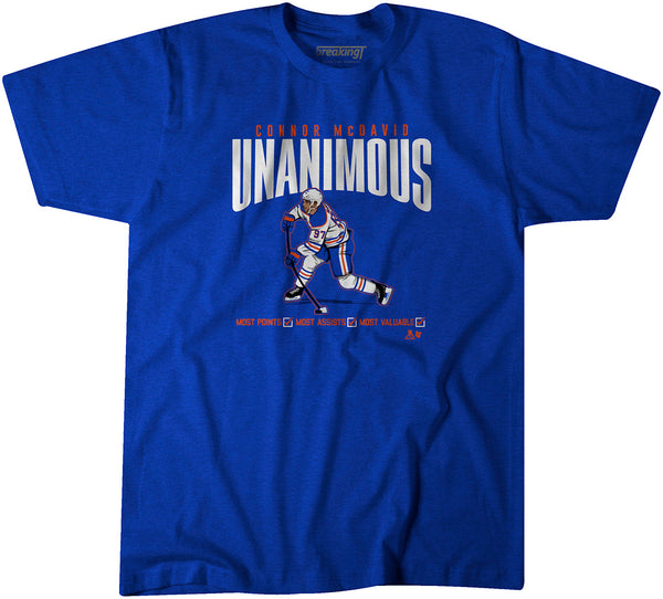 Connor McDavid: Unanimous, 3XL / Adult T-Shirt - NHL - Sports Fan Gear | breakingt
