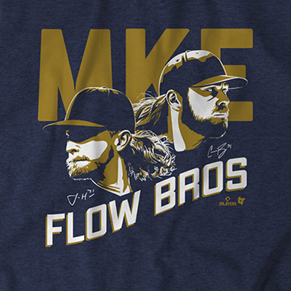 Corbin Burnes and Josh Hader: Flow Bros, Adult T-Shirt / 3XL - MLB - Sports Fan Gear | breakingt