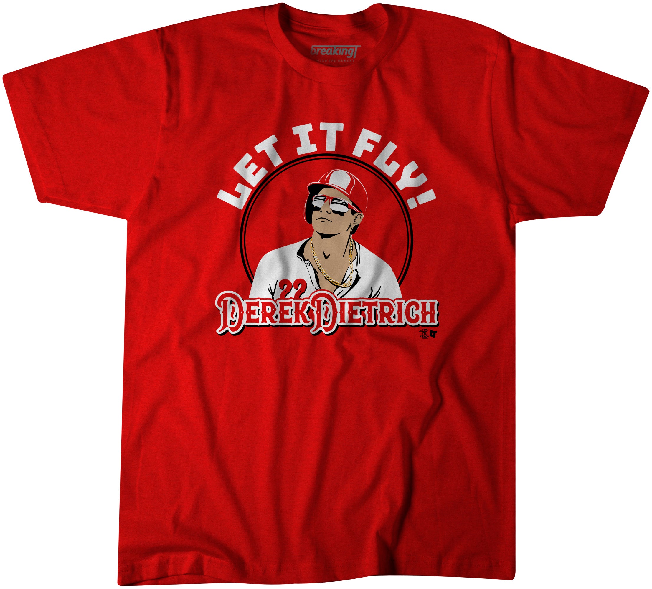 Pretty Let It Fly Derek Dietrich Cincinnati Reds Shirt - T-shirtbear