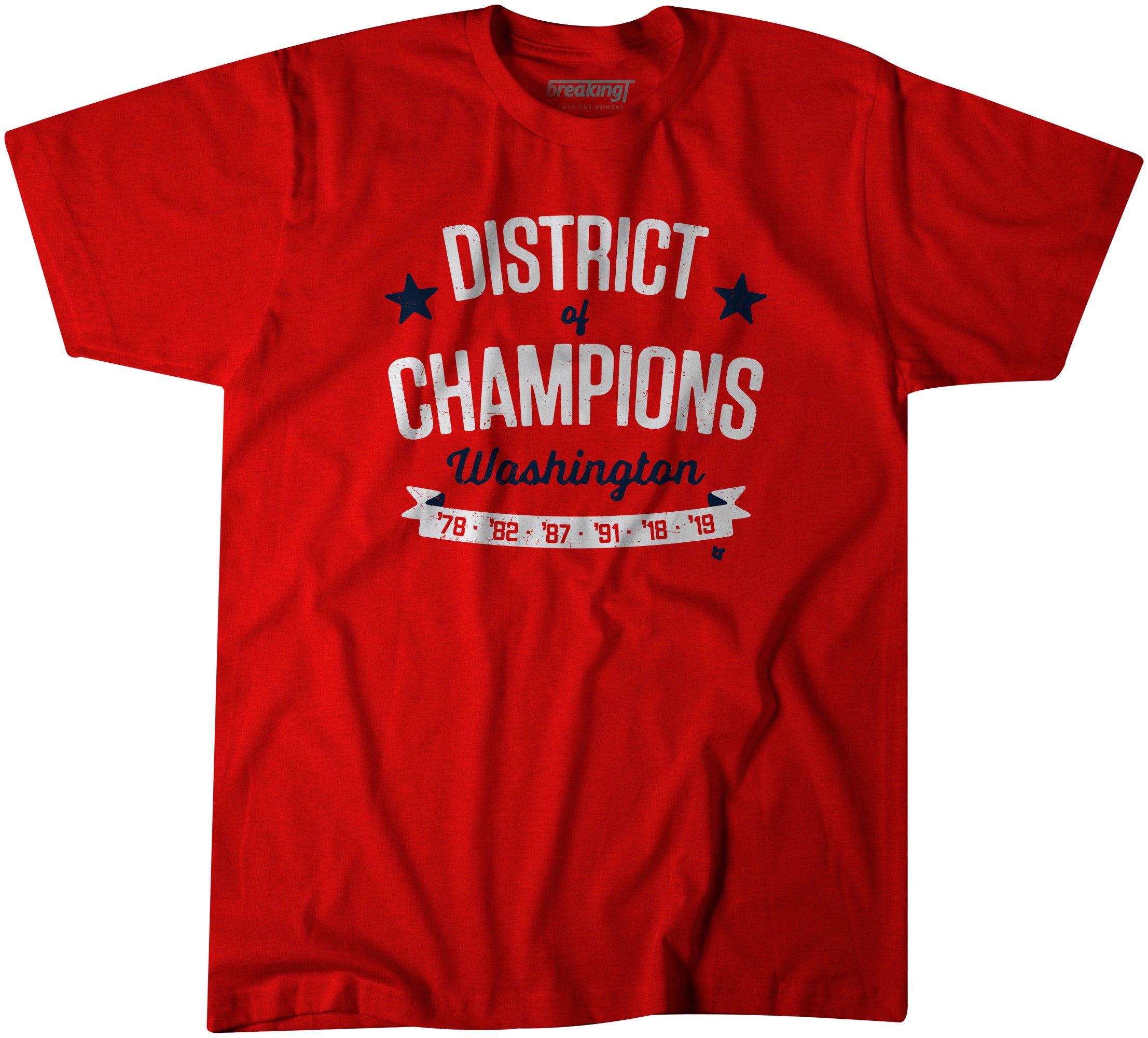 District of Champions, T-Shirt / Medium - MLB - Red - Sports Fan Gear | breakingt