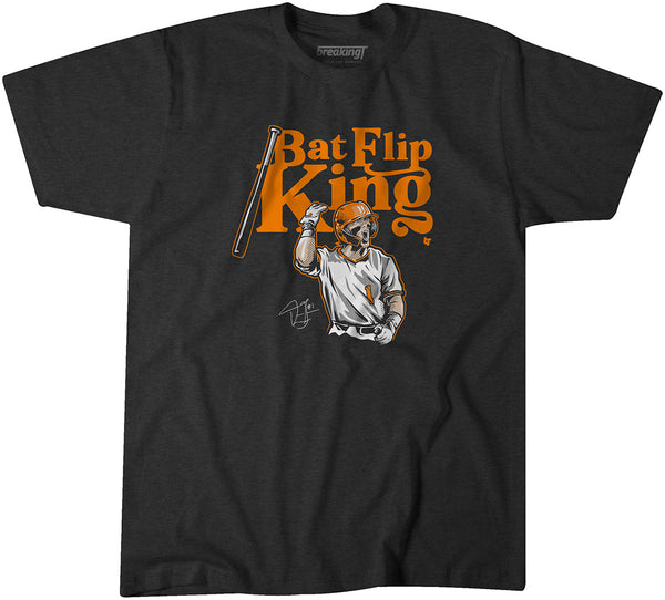 Drew Gilbert: Bat Flip King, Adult T-Shirt / Medium - NIL - Sports Fan Gear | breakingt
