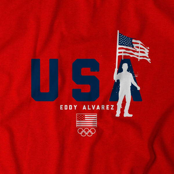 Team USA: Eddy Alvarez Flag Bearer