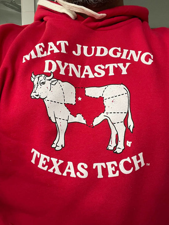 Meat Judging Dynasty Shirt+Hoodie Licensed by Texas Tech BreakingT