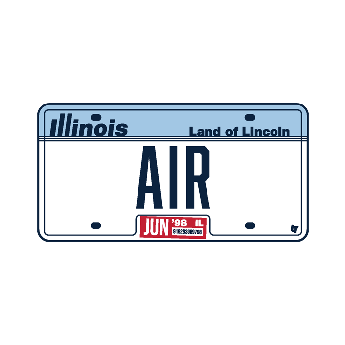 GOAT Plate Sticker Chicago Basketball BreakingT