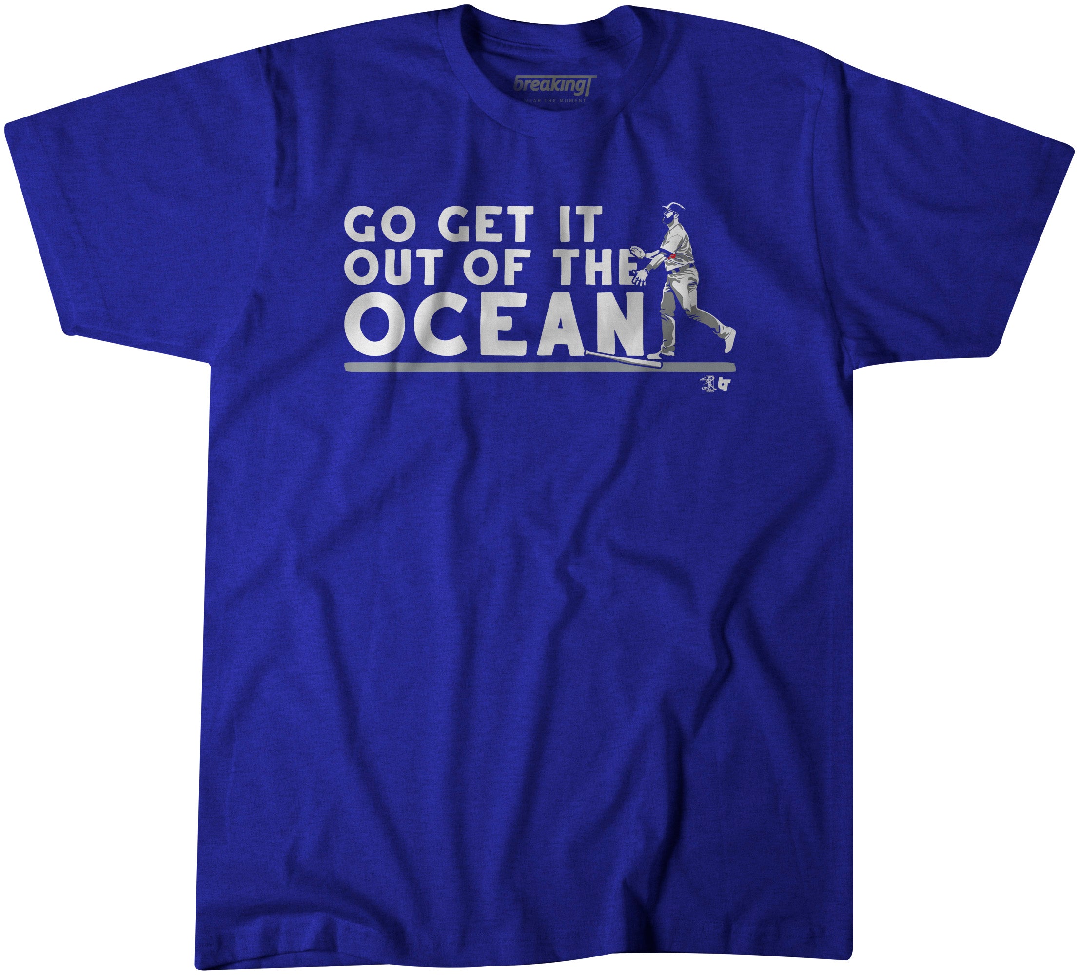 Go Get It Out of The Ocean, Extra Large / Adult T-Shirt - MLB - Blue - Sports Fan Gear | breakingt