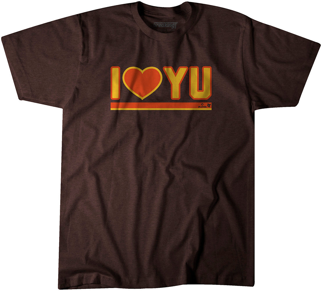 I Love Yu, 3XL / Adult T-Shirt - MLB - Sports Fan Gear | breakingt