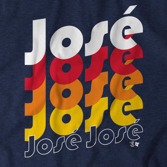 Jose Altuve Shirt Jose Jose Jose Chant, MLBPA Licensed BreakingT