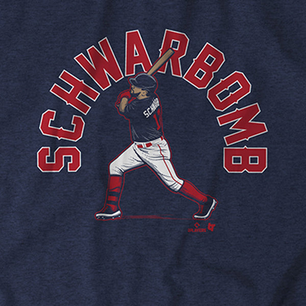 Kyle Schwarber: schwarbomb Boston, Women's V-Neck T-Shirt / Extra Large - MLB - Sports Fan Gear | breakingt