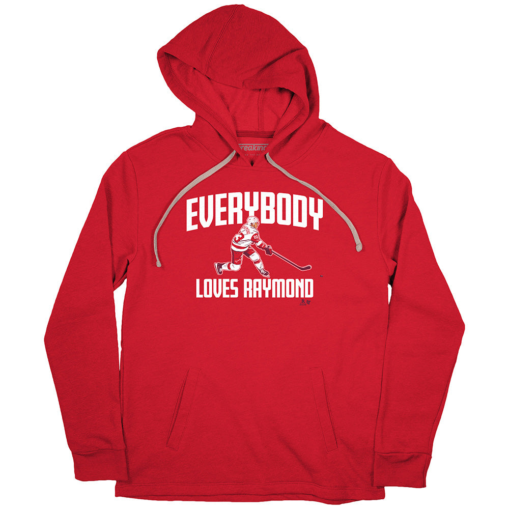 MightyMacCustoms Everybody Loves Lucas Raymond Funny Detroit Hockey T-Shirt