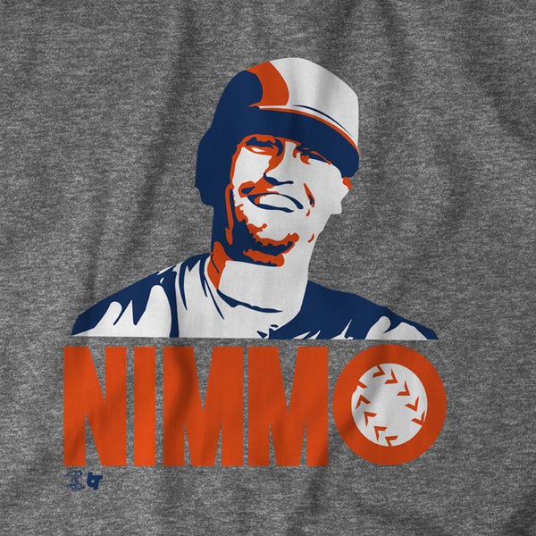  Brandon Nimmo - Nimmo Smile - New York Baseball T-Shirt :  Sports & Outdoors