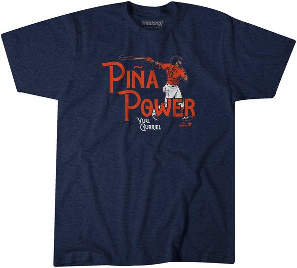 Piña Power Houston, Adult T-Shirt / Large - MLB - Sports Fan Gear | breakingt