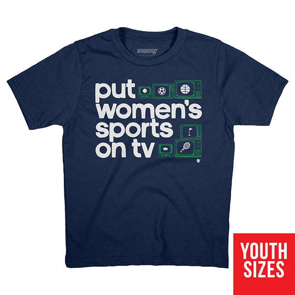 Womens USA Blue Outline Sports Grey Graphic Sweatshirt
