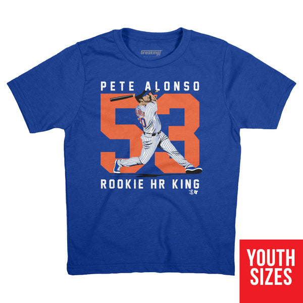 Rookie Home Run King, Medium / Youth T-Shirt - MLB - Blue - Sports Fan Gear | breakingt