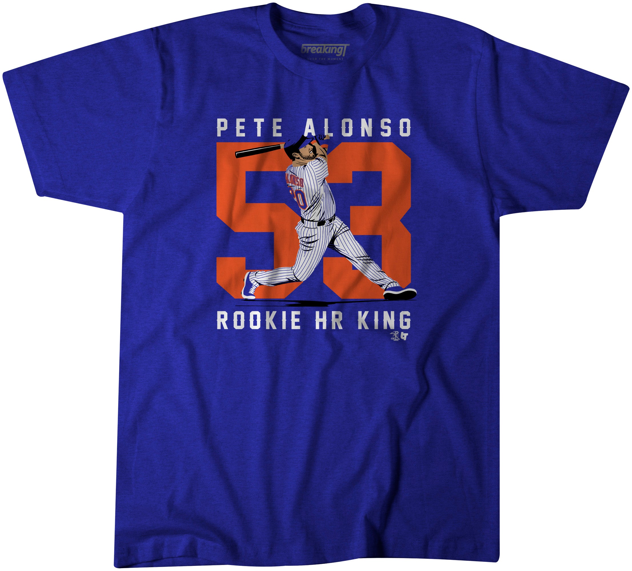 Rookie Home Run King, Extra Large / Adult T-Shirt - MLB - Blue - Sports Fan Gear | breakingt