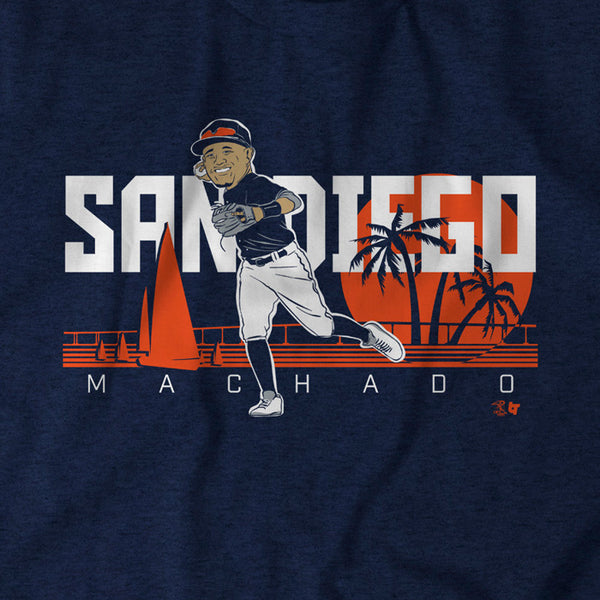 San Diego Machado, Small - MLB - Navy Blue - Sports Fan Gear | breakingt