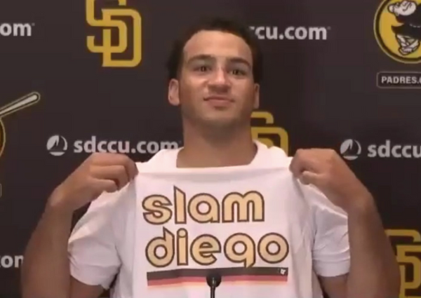 Slam Diego Player Shirt, Myers 5 / Small - MLB - Sports Fan Gear | breakingt