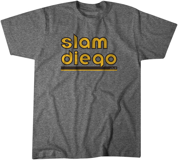 BreakingT Men's San Diego Padres 'Slam Diego' Light Blue Graphic T-Shirt