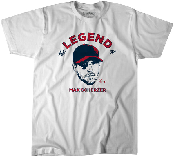 The Legend of Max Scherzer, Large - MLB - White - Sports Fan Gear | breakingt