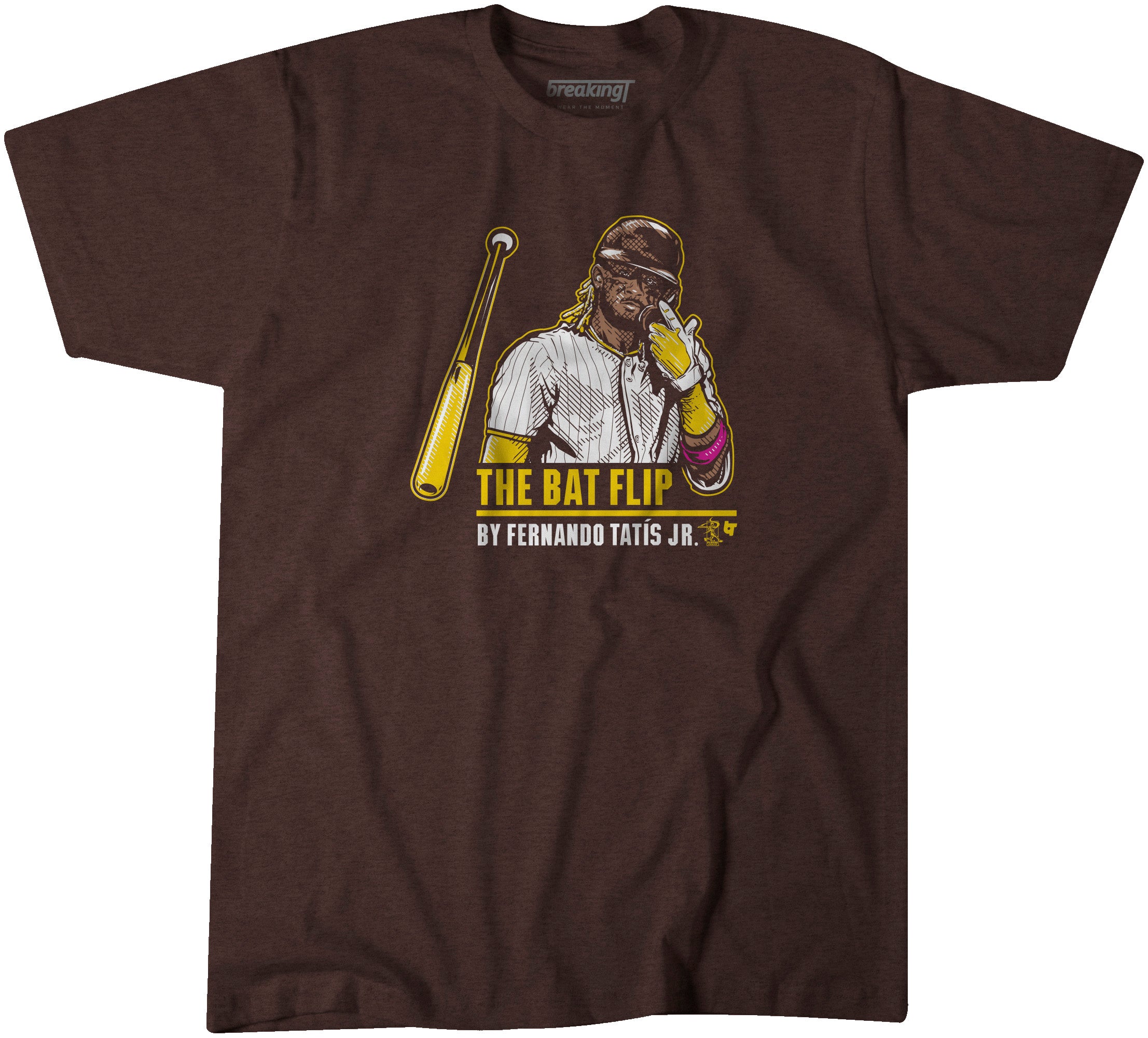 The Tatis Jr. Bat Flip, Adult T-Shirt / 2XL - MLB - Sports Fan Gear | breakingt
