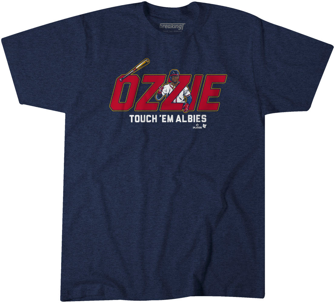 Ozzie Albies: I Love Him, Adult T-Shirt / Extra Large - MLB - Sports Fan Gear | breakingt