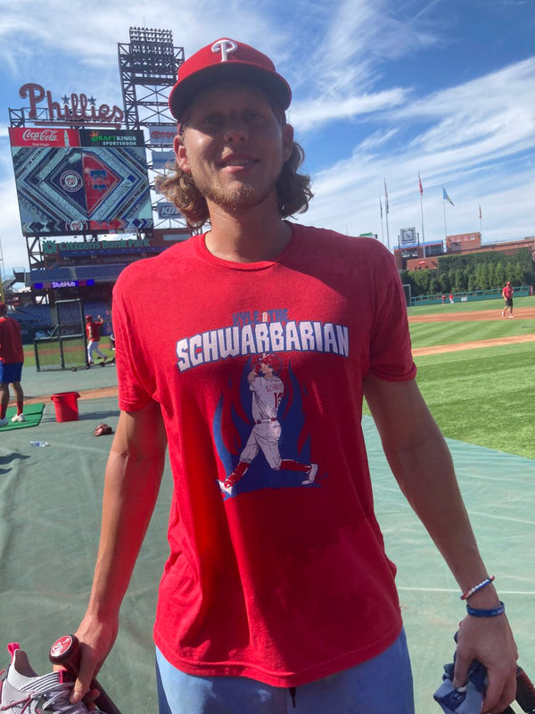 Kyle Schwarber: schwarbomb Philly, Adult T-Shirt / Extra Large - MLB - Sports Fan Gear | breakingt