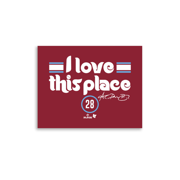 Alec Bohm: I Love This Place Art Print