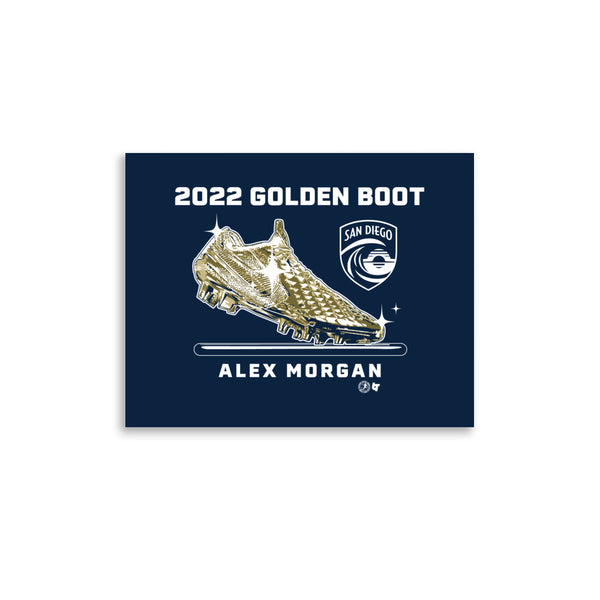 San Diego Wave FC: Alex Morgan Golden Boot Art Print