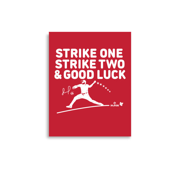 Jose Alvarado: Strike One, Strike Two, & Good Luck Art Print