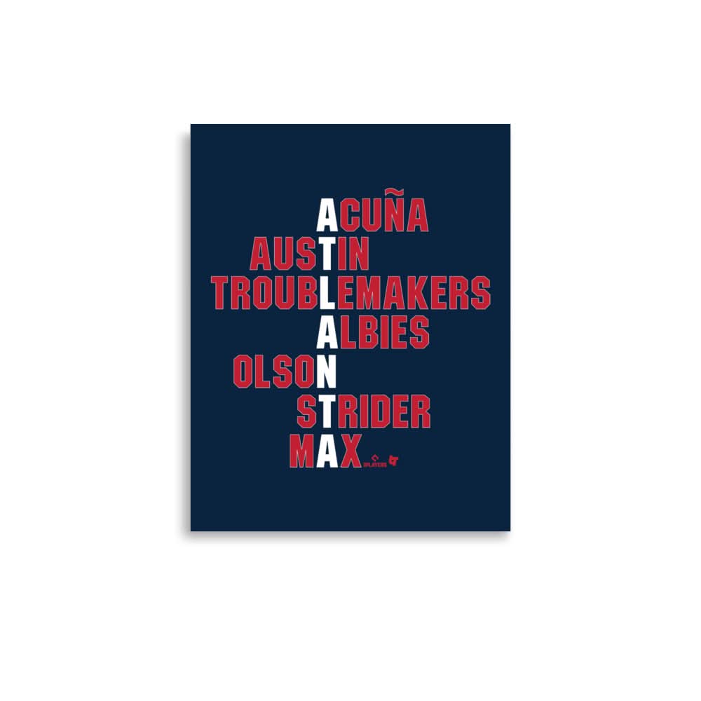 Atlanta Names Art Print