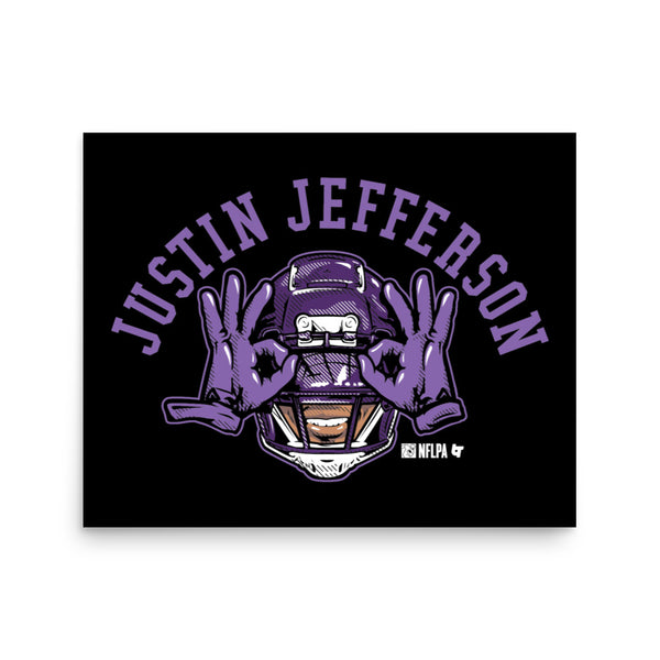 Justin Jefferson: The Griddy Art Print
