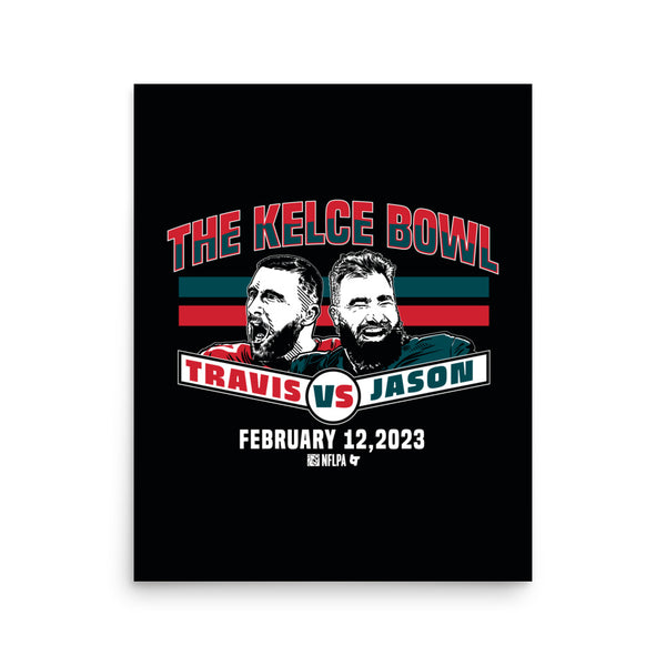 Jason Kelce & Travis Kelce: The Kelce Bowl Art Print