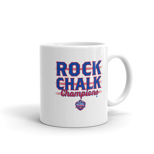 Kansas Basketball: Rock Chalk Champions Mug