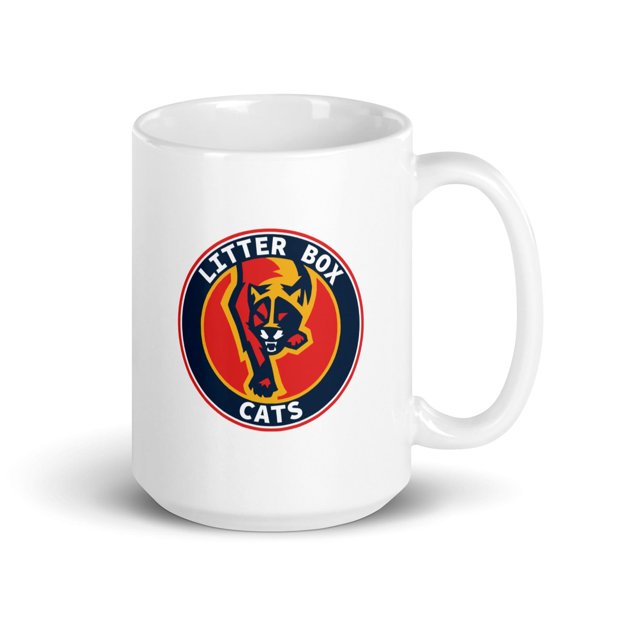 For Hockey Fans: Litter Box Cats Logo Mug